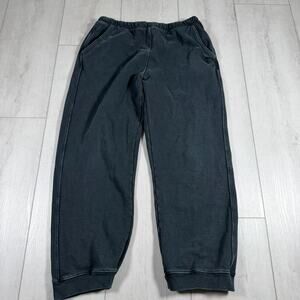 Free People Movement Size L Oversized Gray Wide Drop Crotch Sweat Pants